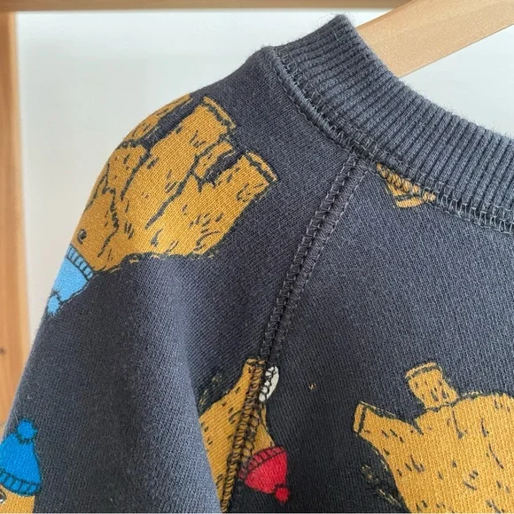 Hanna Andersson Colorful Winter Woolly Mammoth Crewneck Sweatshirt - Picture 7 of 12